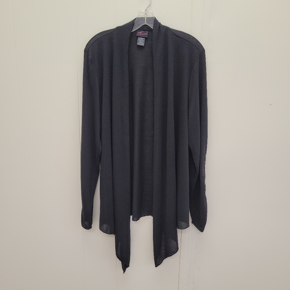 Torrid Open Front Ruched Long Sleeve Cardigan